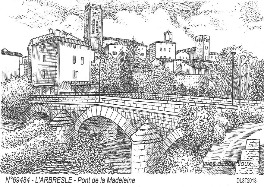 N 69484 - L ARBRESLE - pont de la madeleine